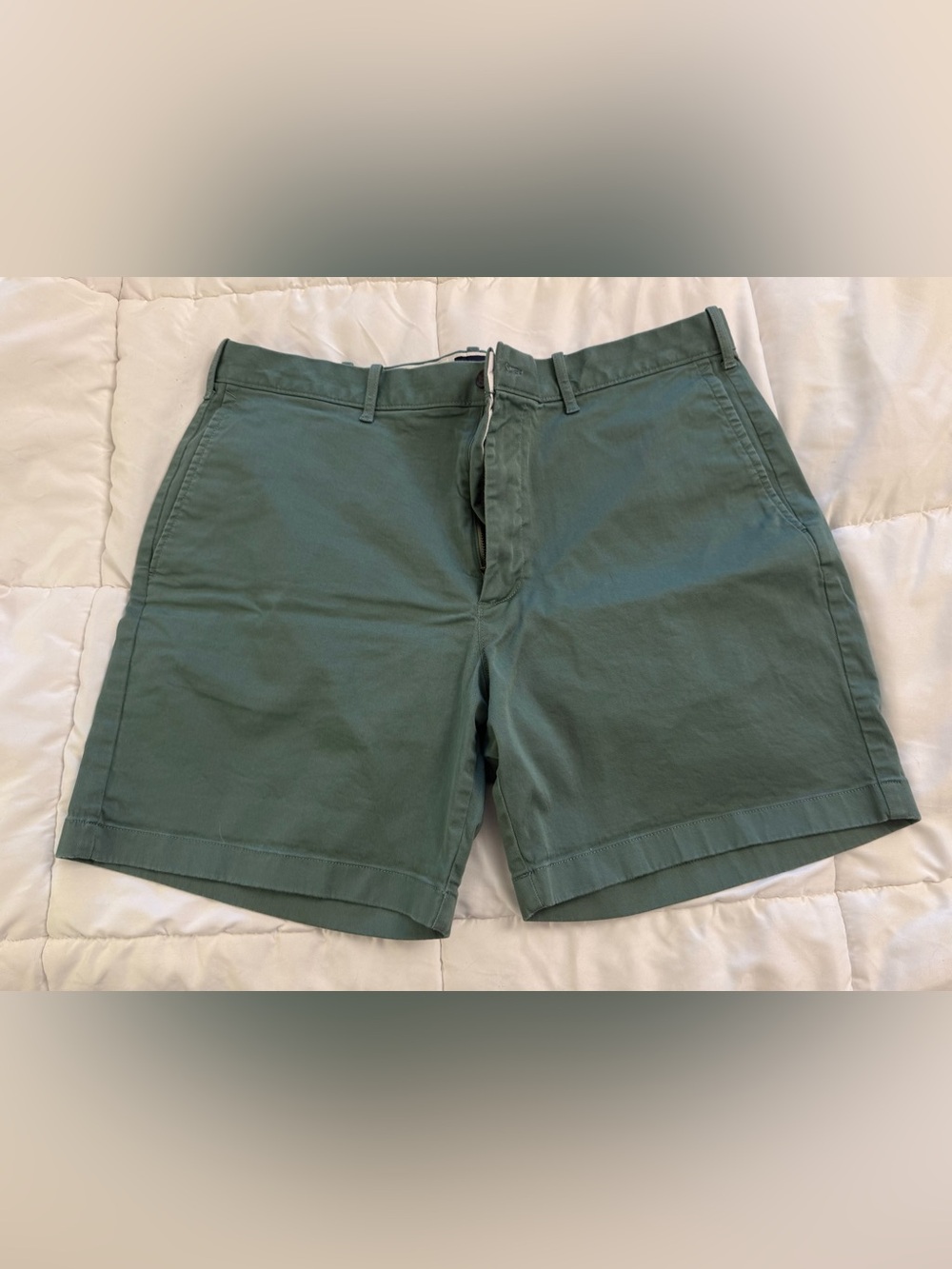 J. Crew Olive Green Flat Front Men’s Shorts